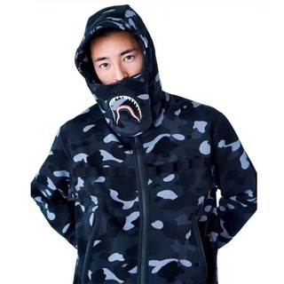 bape face hoodie