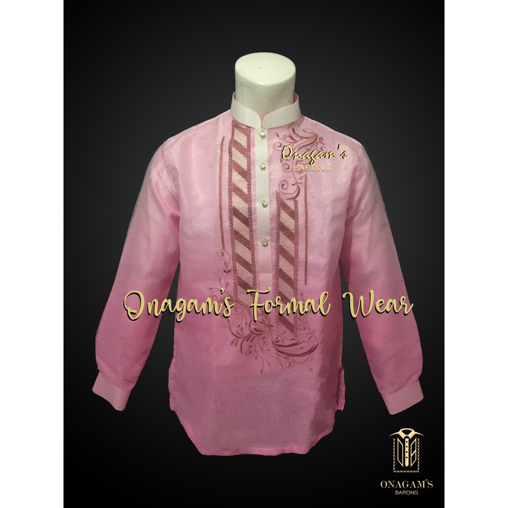 PINK BARONG TAGALOG CUSTOMIZABLE SIZE | Shopee Philippines