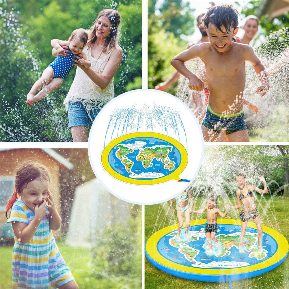 Cinglen Ph Sprinkler And Splash Mat Kids Sprinkler Toy Outdoor 3 In 1 Sprinkler Children Splash Pad For Boys Girls Outdoor Water Fun Shopee Philippines