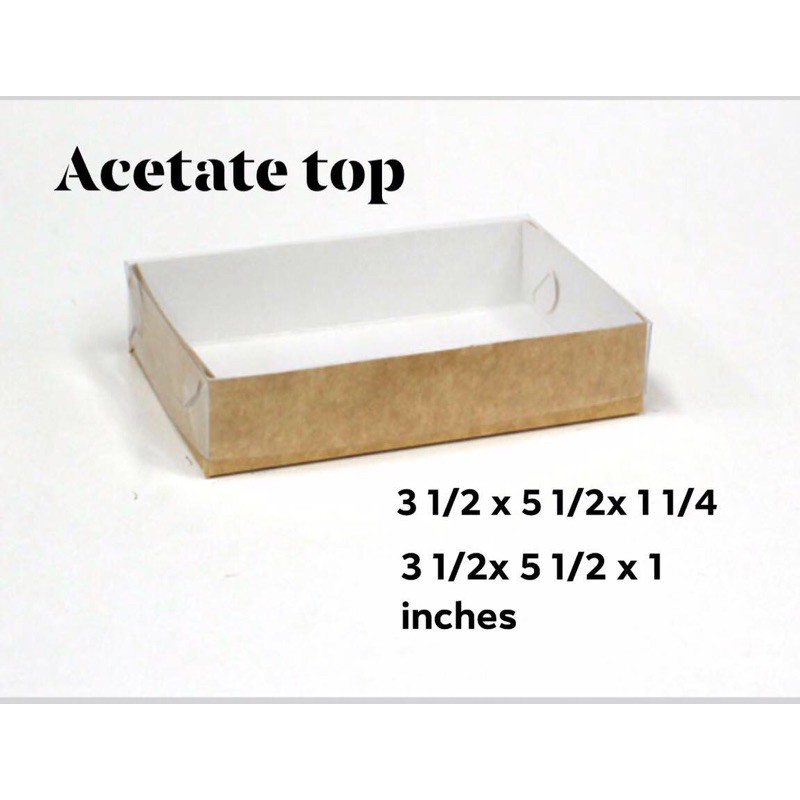 ACETATE TOP MINI PASTRY BOX 20 pcs/pack Shopee Philippines