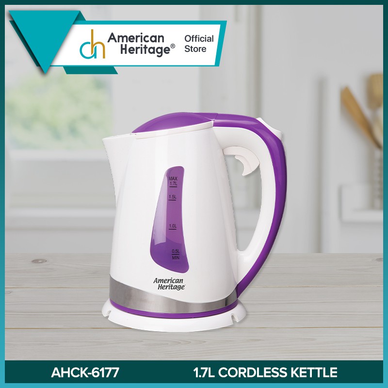 American Heritage 1.7L Cordless Kettle 
