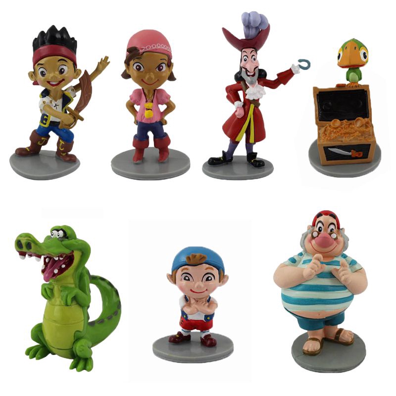 7pcs/set Anime Cartoon Jake and The Neverland Pirates PVC Action Figure  Toys | Shopee Philippines