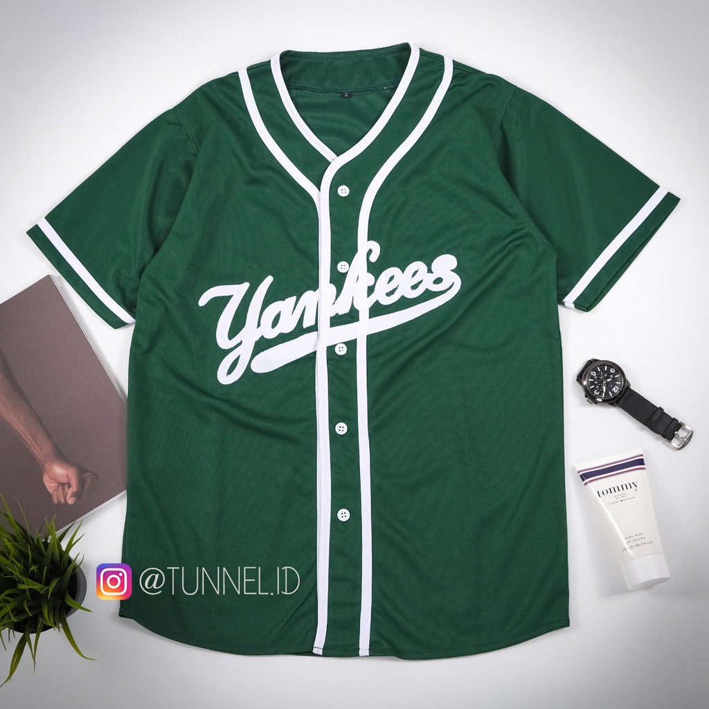 baseball jersey green