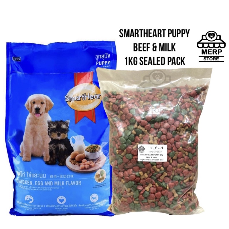 SmartHeart Puppy Dry food 1kg Beef&Milk Shopee Philippines