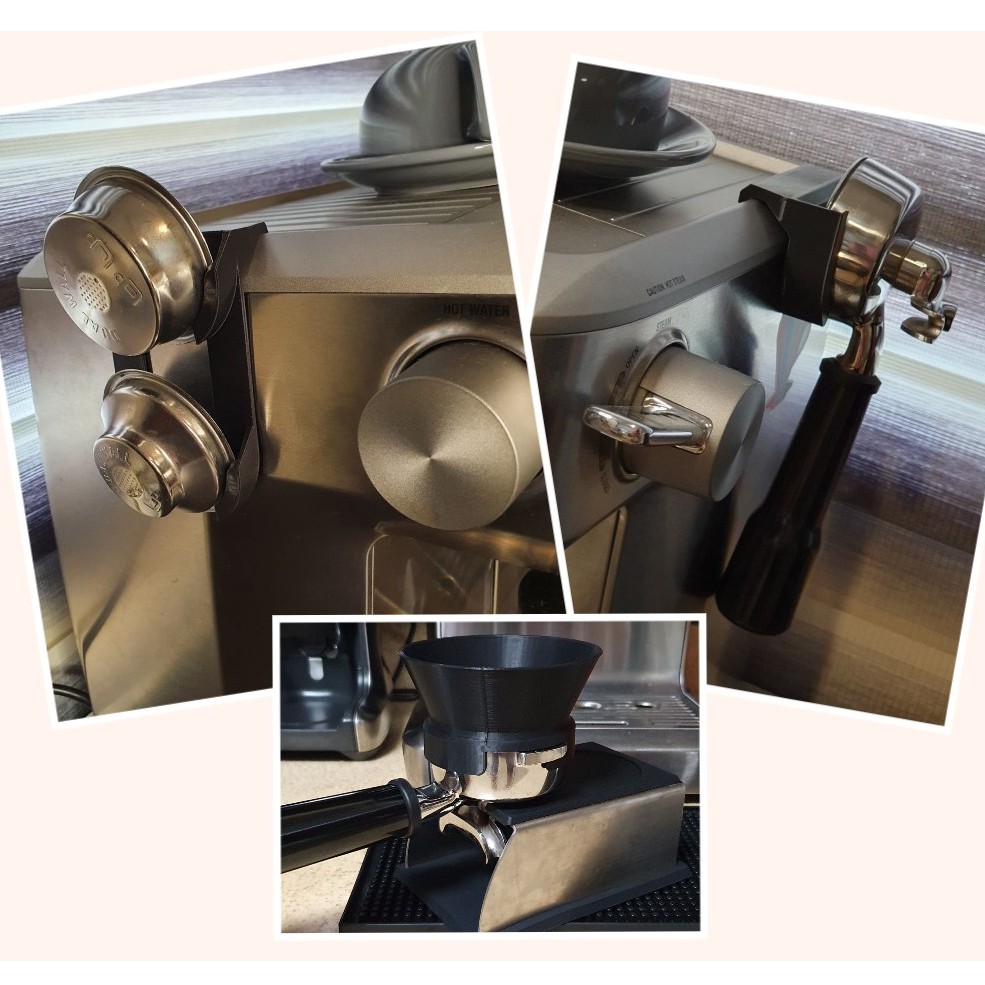 Breville Dual Boiler 58mm Accessories. Portafilter Holder, Basket