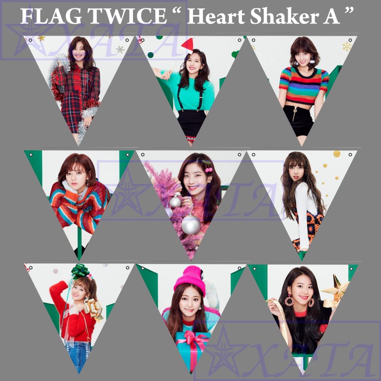 Ready Stock Twice Heart Shaker Flag Cheap Kpop Cords Shopee Philippines
