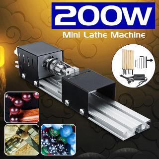 Ready StockMini 200W  Lathe Beads Machine Wood Lathe DIY Woodworking Tool Milling Grinding Polishing Carving Drill Rotary Tool 5seU #3