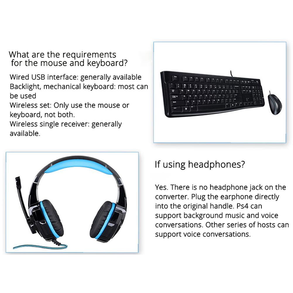 how to use a headset on ps4 with keyboard and mouse