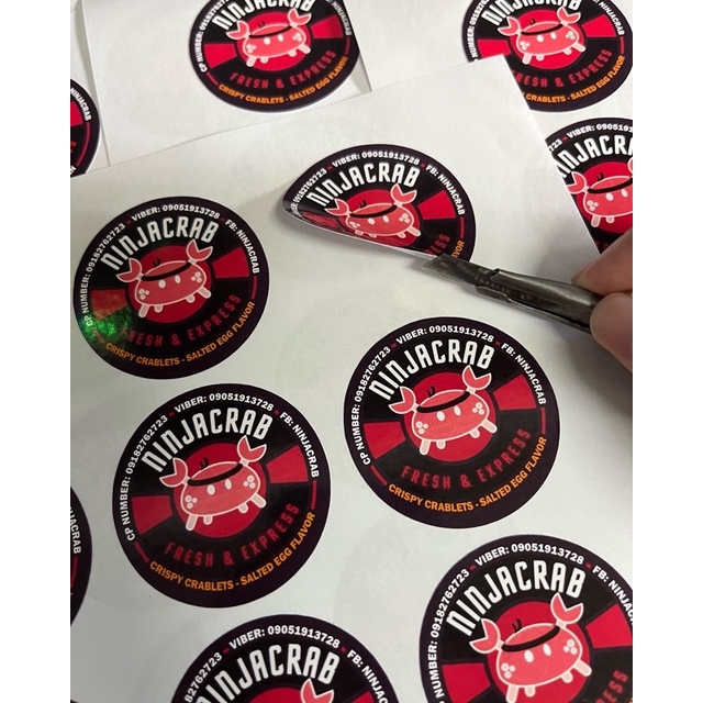 iAppz | Pre-cut sticker labels (waterproof and Non Waterproof) | Shopee ...
