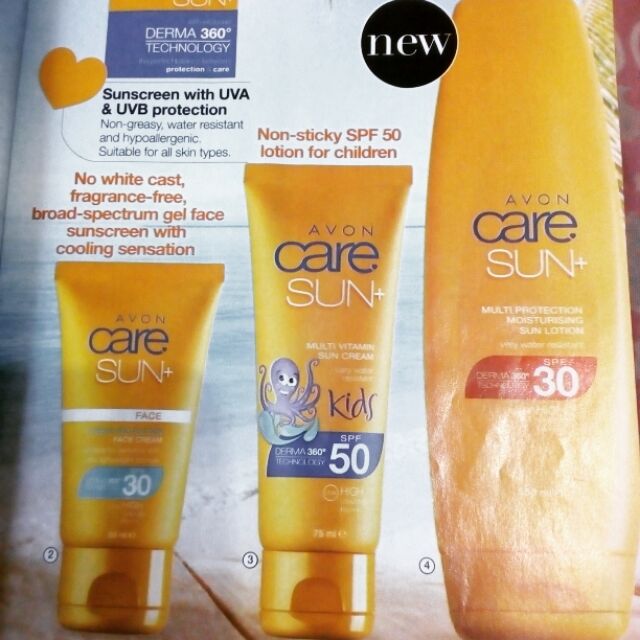 avon face sunscreen