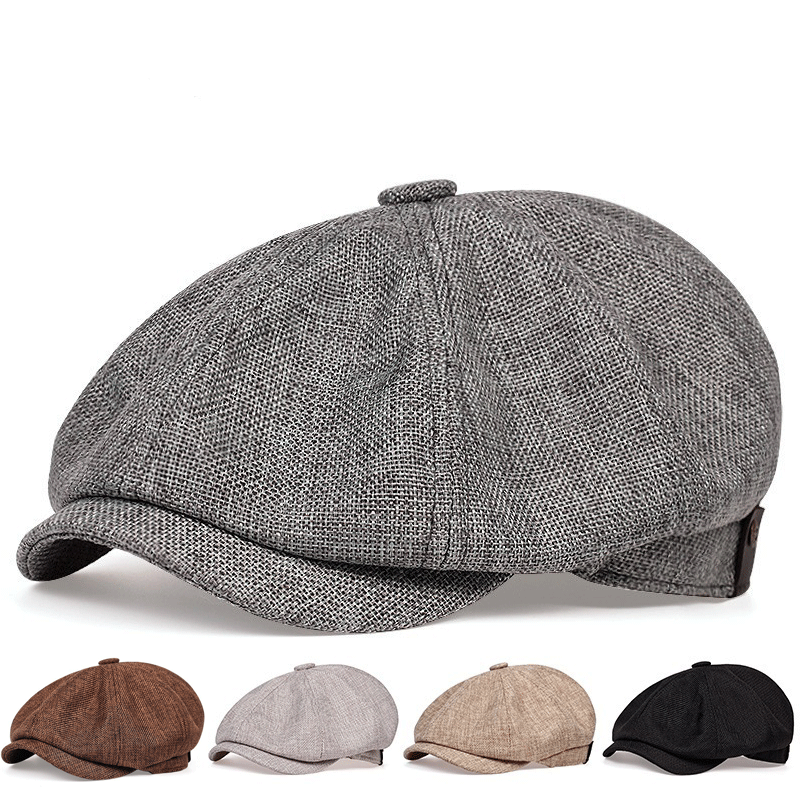 Spring Men's Casual Newsboy Hat Cotton Outdoor To Keep Warm Men's Taxi