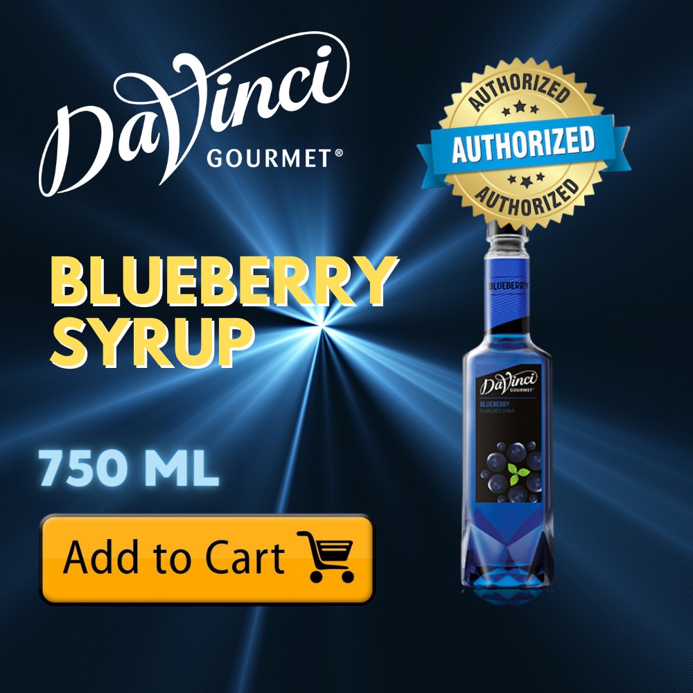 DAVINCI 750ml BLUEBERRY COFFEE SYRUP(PUMP is SOLD SEPARATELY) Shopee
