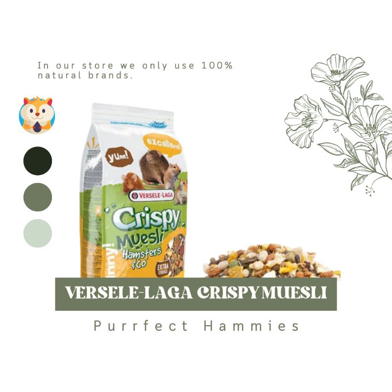 VerseleLaga Crispy Muesli Hamster Food Mix Repacked 80g Shopee