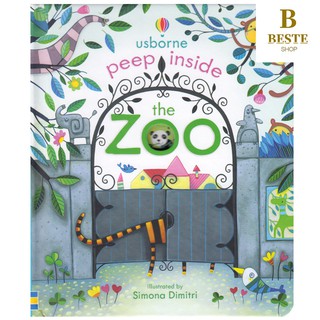 【Ready Stock】Peep Inside Zoo English Educational 3D Flap Picture Cardboard Books for Baby