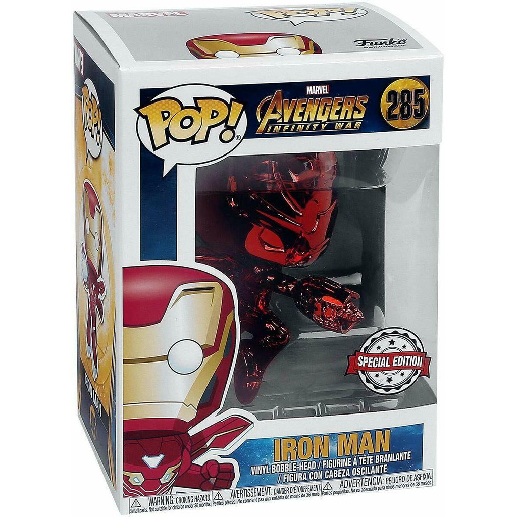 funko pop iron man red chrome