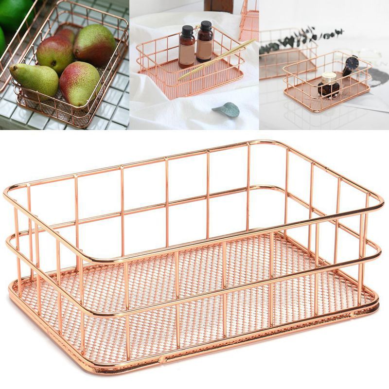 Storage Basket Metal Wire Bathroom, Wire Bathroom Shelves