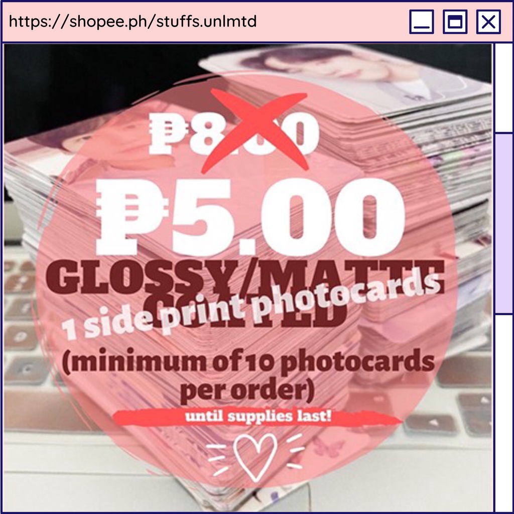 customized-photocards-300gsm-shopee-philippines