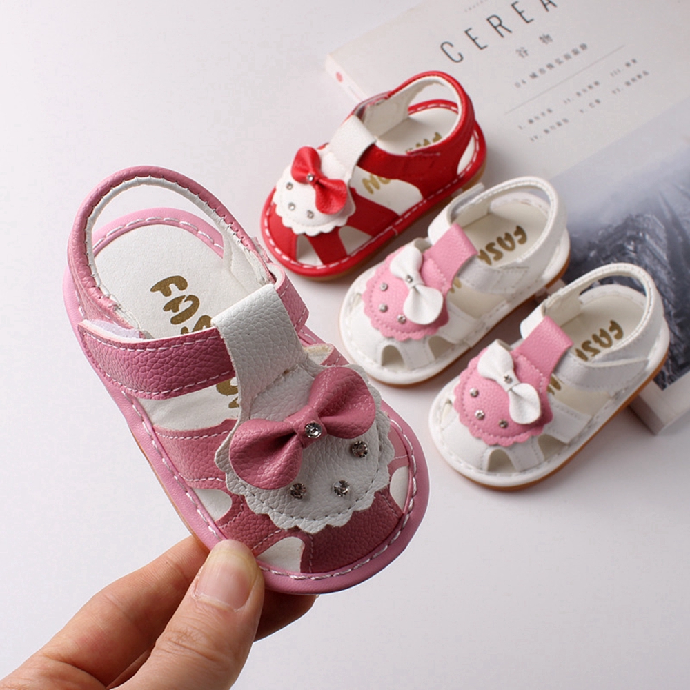 infant white sandals