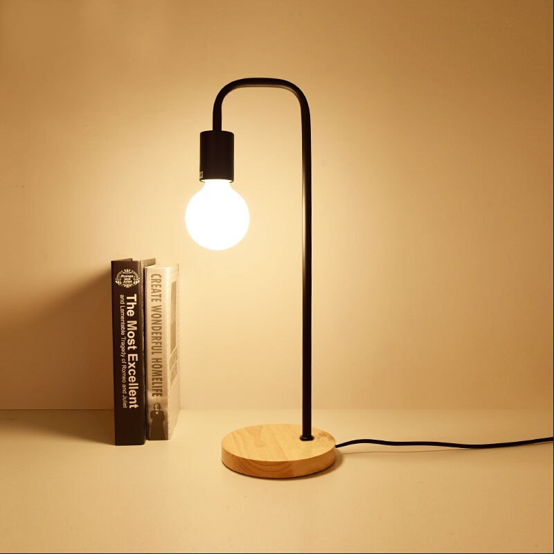 Retail And Wholesale Loft Vintage Desk Lamp With 2 Colors Traditional Countryside Wooden Edison Table Lamps Nordic Metal Table Fixtures Shopee Philippines