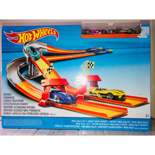 mega rally set hot wheels