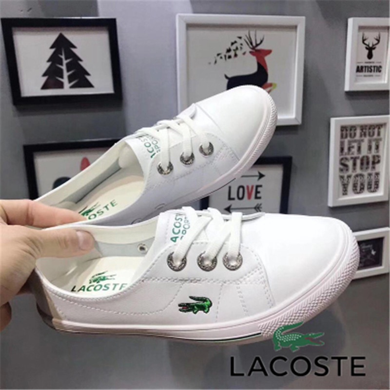 Ready Stock Lacoste Women Shoes Fashion Casual Classical Convenient Shoes White Lacoste Shoes Kasut | Shopee Philippines