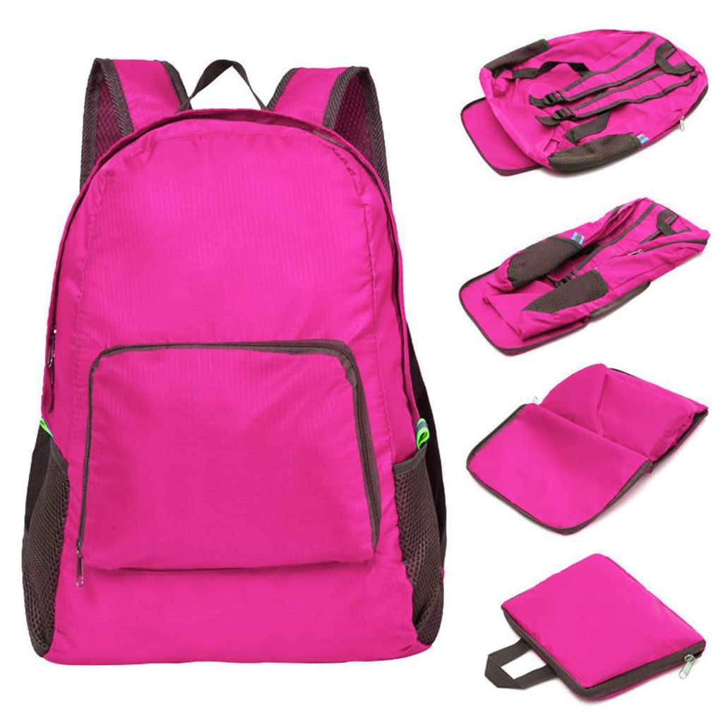 Foldable Travel Backpack (PINK) Unisex, Travel Bag