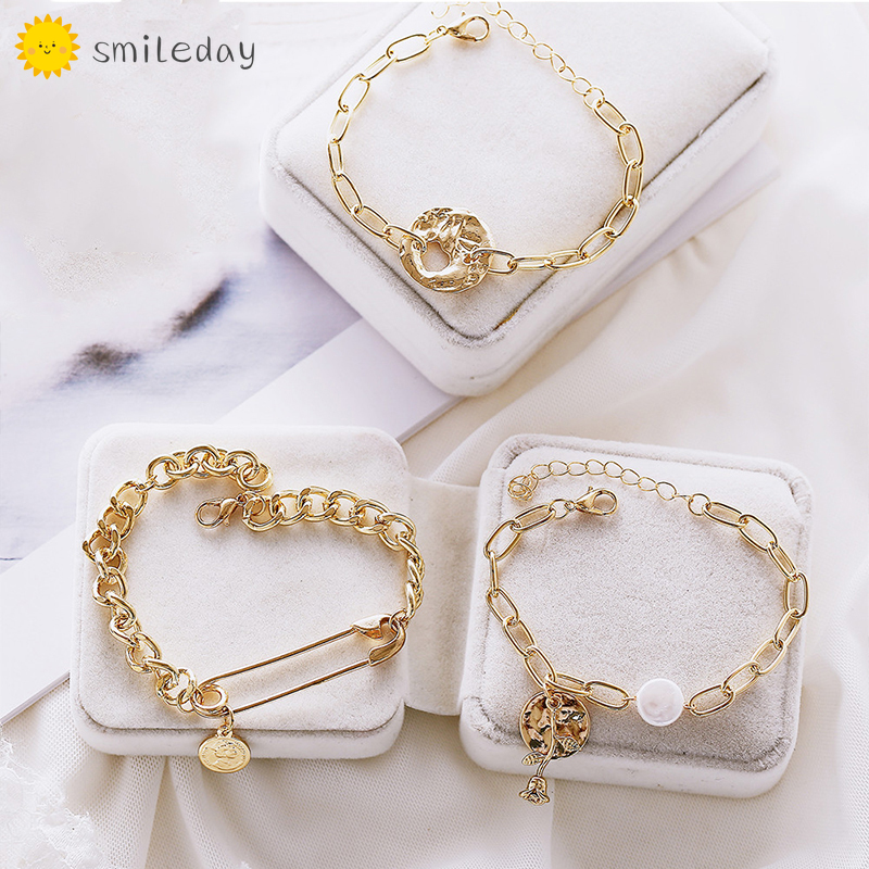 Retro Pearl Bracelet Korean Flower Bracelet Charm Women Girls Fashion