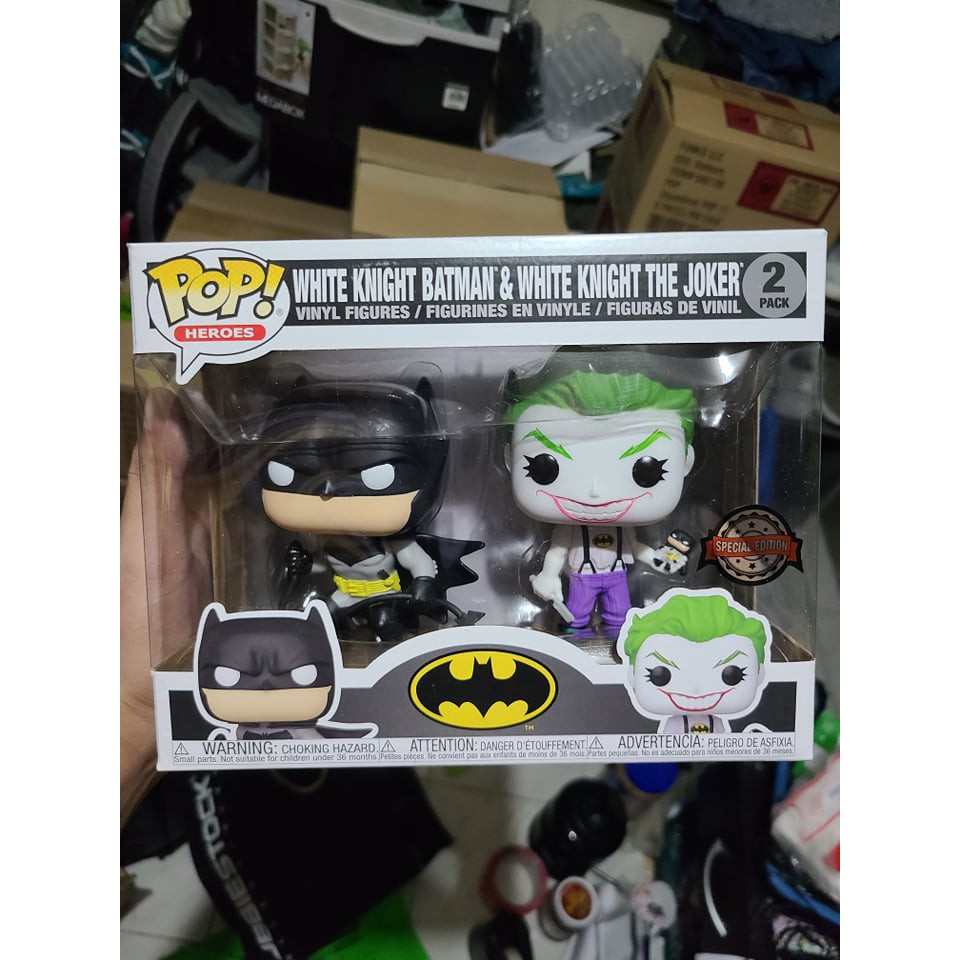 Funko Pop White Knight Batman and White Knight The Joker 2 Pack Exclusive |  Shopee Philippines