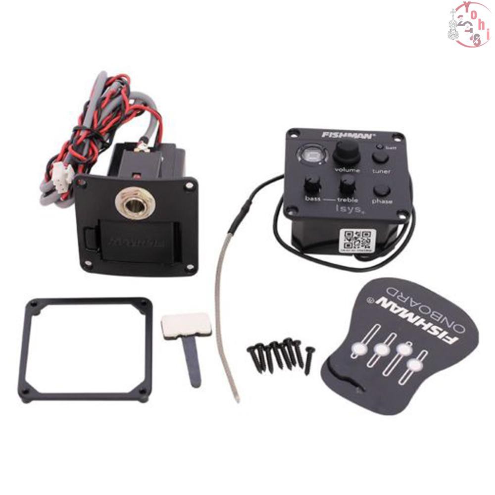 Fishman ISYS+ Equalizer Acoustic Guitar Pickup Preamp EQ Tuner Piezo