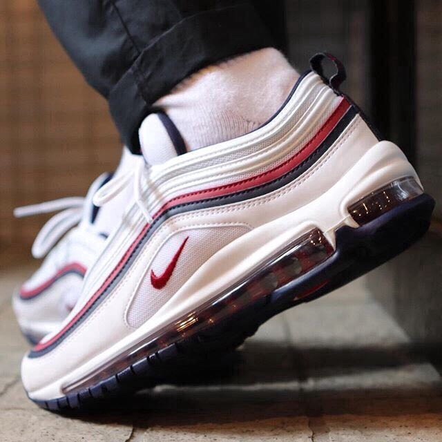 air max 97 red crush on feet