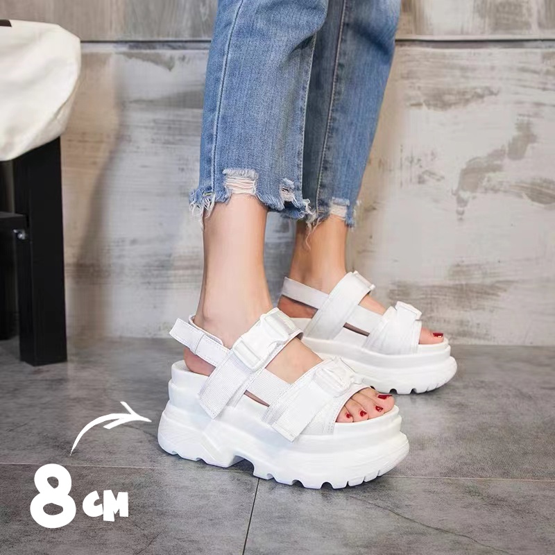 Jvf Sandals for Women New Wedge Platform 8cm #SM-3385 | Shopee Philippines