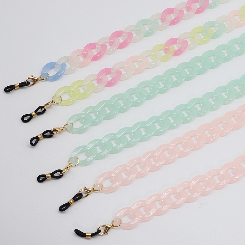 Acrylic Mask Hanging Rope Necklace Face Mask Lanyard Chain for Adult