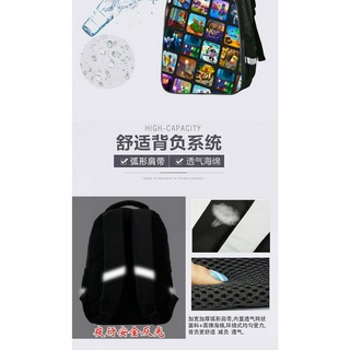 Roblox Student Bag Korean Student Backpack Bag Backpack Cartoon School Bag For Kids Girl Boys #6