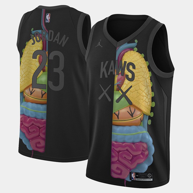 kaws basketball jersey