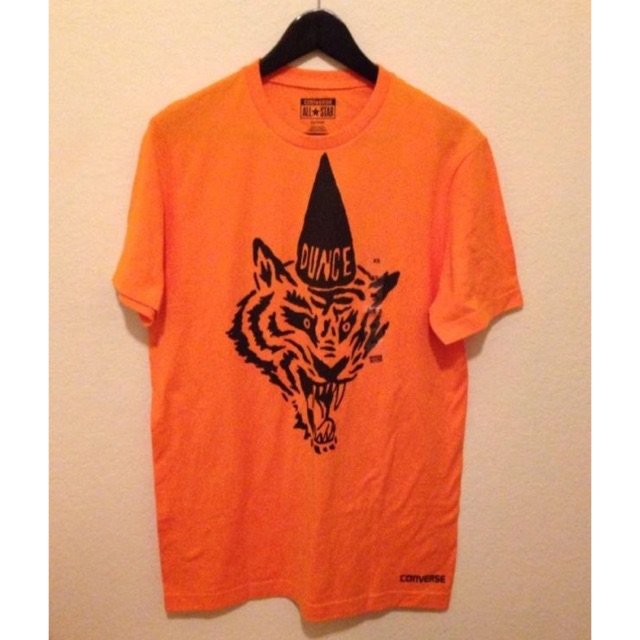 converse t shirt orange