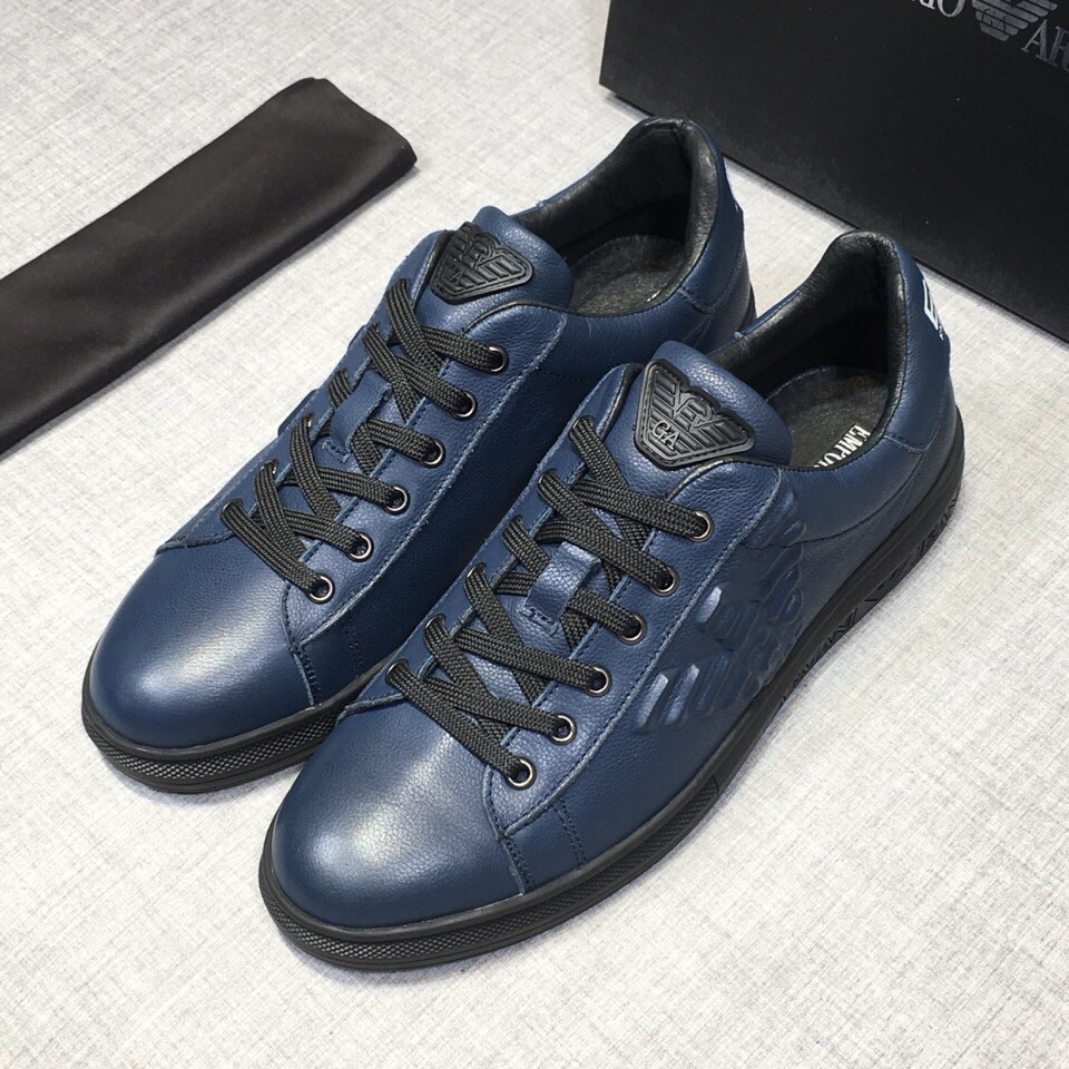 armani blue shoes