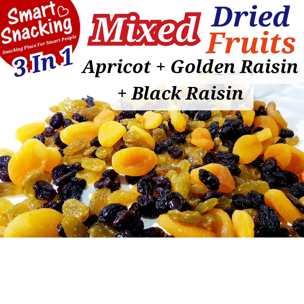 (Dry Fruits Mix) Raisin Jumbo Raisin Yellow + Black Raisin + Apricot