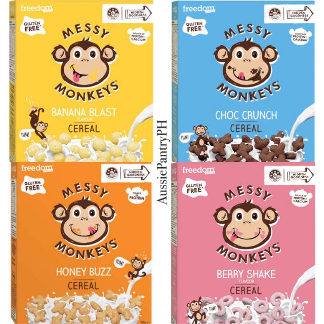 SALE! MESSY MONKEYS HEALTHY FIBER RICH KIDS CEREALS 240g 🇦🇺 MADE IN AUSTRALIA ‼️1 BOX PER POUCH‼
