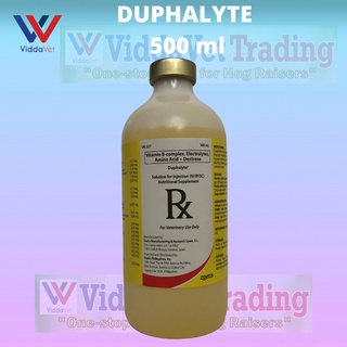 Duphalyte 500ml Vit  B-complex electrolytes amino acid dextrose for swine poultry pets livestock