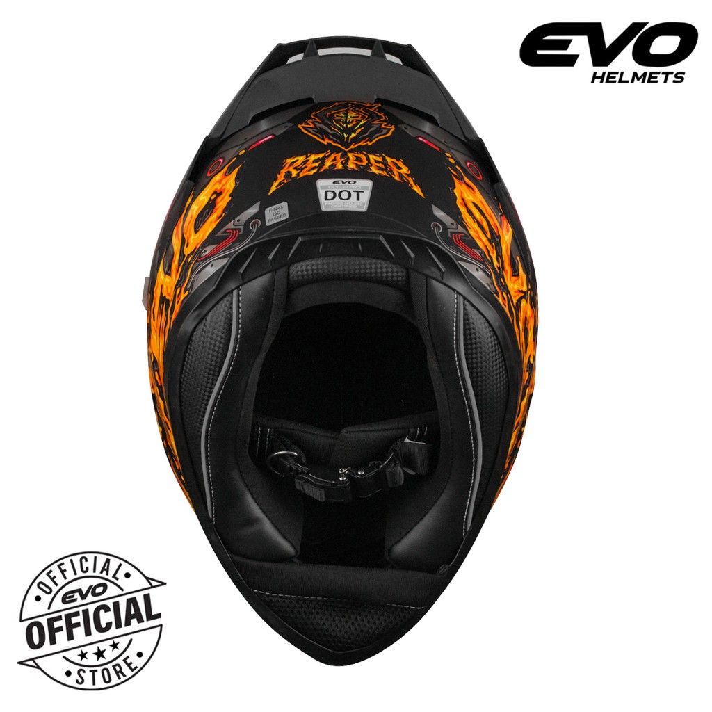 Evo Gt Pro Reaper Full Face Dual Visor Helmet Shopee Philippines