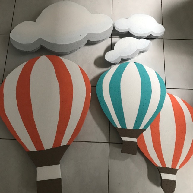 Hot Air Balloon Backdrop And Lanterns Shopee Philippines