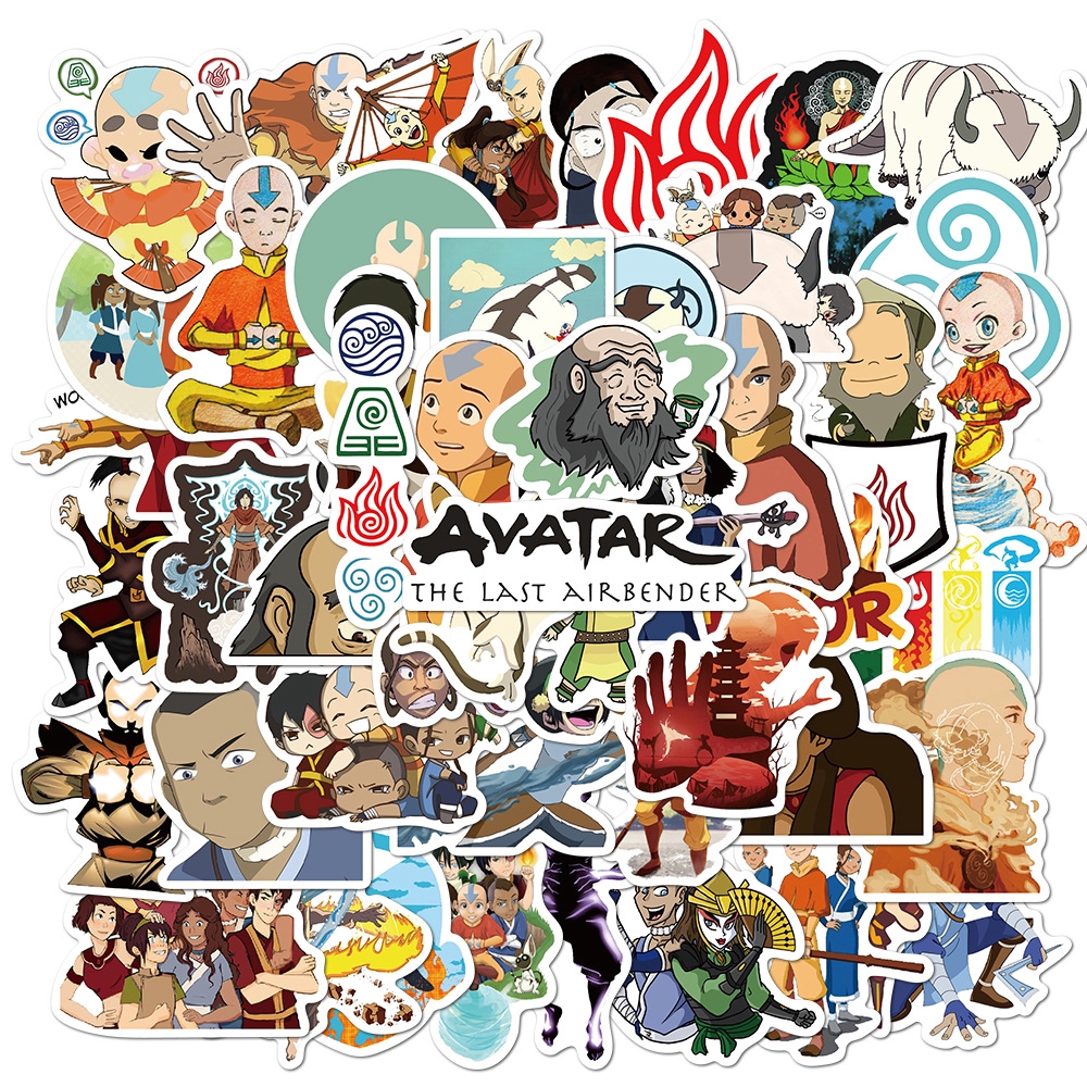 50pcs Avatar  the last  Airbender  cartoon stickers  laptop 