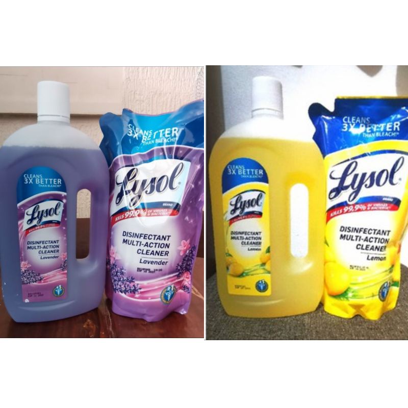 Lysol Disinfectant Multi Action Cleaner Bundle Promo Pack Save 85 Pesos 900ml Bottle800ml 6743