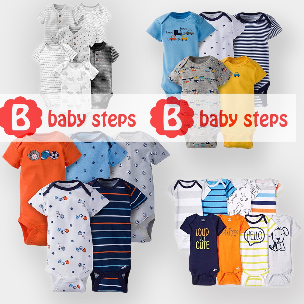 5pcs Baby ONESIES BRANDED OUTLET 
