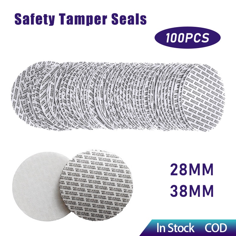 100PCS Press Seal Cap Liners 28mm/38mm Seal Cap Liners Bottle Foam