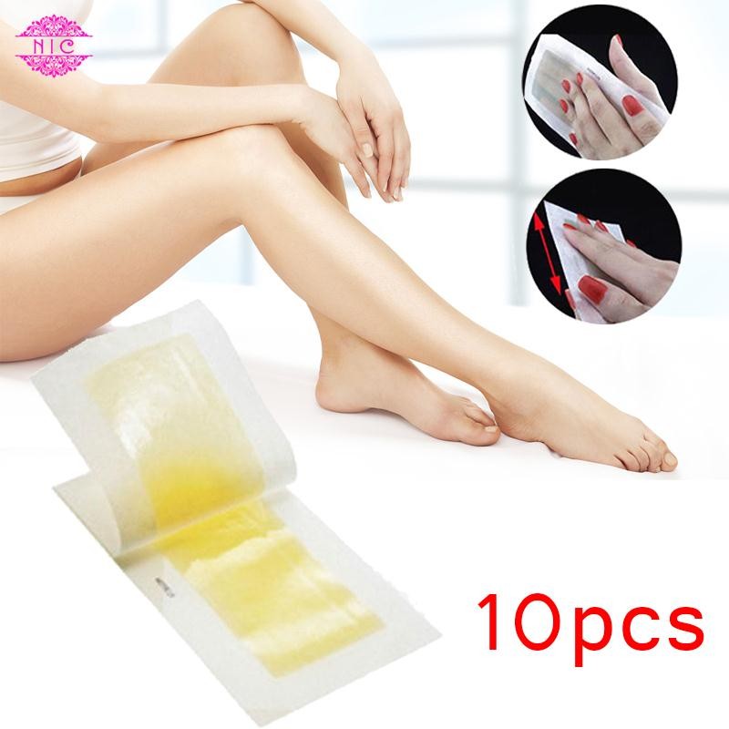 Nic 10pcs Armpit Leg Hair Removal Wax Paper Facial Tools Shopee