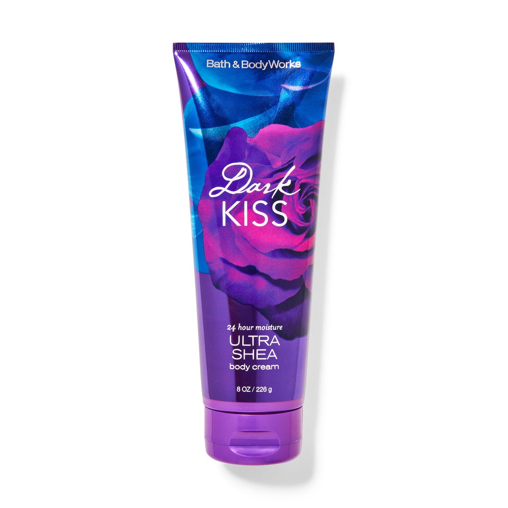 AUTHENTIC Bath and Body Works DARK KISS Ultra Shea Body Cream 8oz