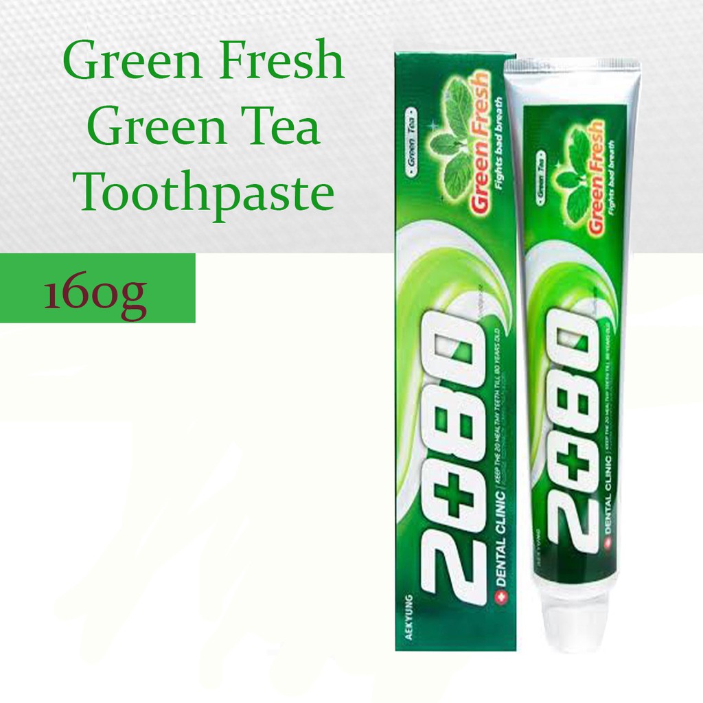 2080 Toothpaste Green Fresh Green Tea 160g Shopee Philippines