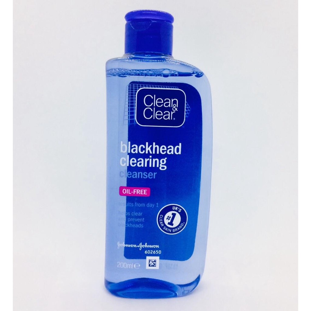 clean & clear blackhead cleanser 200ml