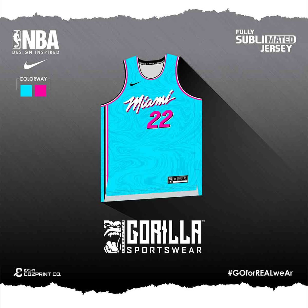 miami heat sublimation jersey